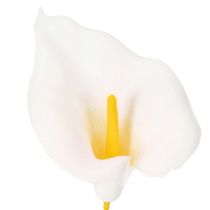 Artikel Kunstmatige callalelie met gele meeldraden, decoratieve bloemen, 35 cm, 10 stuks