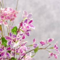Artikel Kunstmatige clematis tak bloem, duurzame tafeldecoratie, 110 cm, 3 stuks
