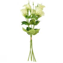 Artikel Kunstbloemen Eustoma Lisianthus geelgroen 52cm 5 st