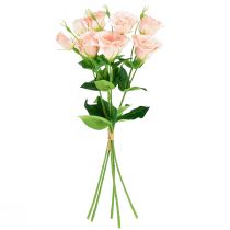 Artikel Kunstbloemen Eustoma Lisianthus roze 52cm 5 st