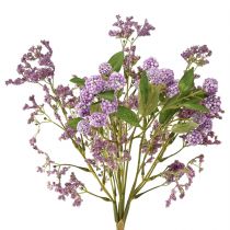 Artikel Kunstbloemenboeket zijden bloemen bessentak paars 51cm