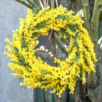 Artikel Kunstplant Zilver Acacia Mimosa Geel Bloeiend 53cm 3 Stuks