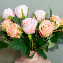 Artikel Kunstrozenboeket voor stijlvolle huisdecoratie en feestelijke gelegenheden, 44 cm, 6 stuks