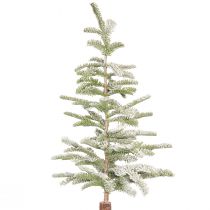 Artikel Kunstspar op metalen plaat sneeuw winterdecoratie 35x115cm