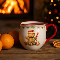 Artikel Peperkoekman mok keramiek kerstmok H9,5cm
