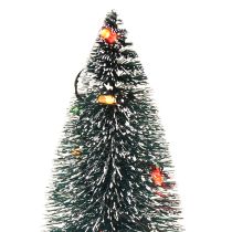 Artikel LED kerstboom mini kunstmatig voor batterij 16cm 2 stuks