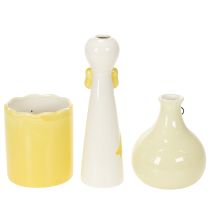 Artikel Set van 3 Keramische Eenden met Bril - Voorjaars- en Zomerdecoratie - 25 cm