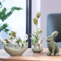 Artikel Maritieme Decoratie Vaas Koraal Design Lichtgroen Ø14.5cm H14cm