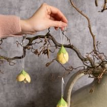 Artikel Metalen hangende bloem voor romantische binnen- en buitendecoratie, 6 cm, 6 stuks