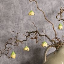 Artikel Metalen hangende bloem voor romantische binnen- en buitendecoratie, 6 cm, 6 stuks