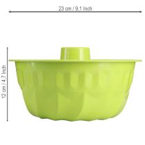 Artikel Decoratieve metalen tulbandvorm, appelgroen, Ø23cm H12cm