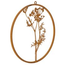 Artikel Metalen ring, geroest metaal, decoratieve ring, wanddecoratie, dilletakje, Ø38cm