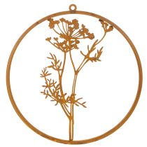 Artikel Metalen ring, geroest metaal, decoratieve ring, wanddecoratie, dilletakje, Ø38cm