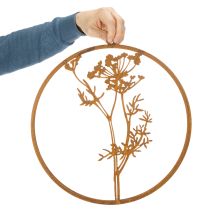Artikel Metalen ring, geroest metaal, decoratieve ring, wanddecoratie, dilletakje, Ø38cm