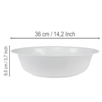 Artikel Metalen kom, wit, emaille-look, Ø36cm, H9,5cm