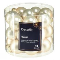 Artikel Mini Kerstboomballen glazen parelboomballen Ø2,5cm 22 st