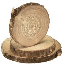 Artikel Mini houten schijfjes, natuurlijke decoratie, Ø3-6cm, 600g, DIY knutselwerkjes