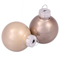 Artikel Mini kerstballen glazen boomballen kasjmier Ø3cm 22 st