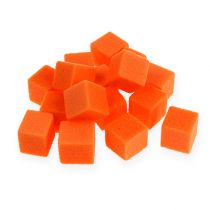 Natte schuim mini-blokjes oranje 300p