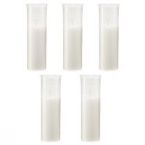 Artikel Navulkaarsen voor grafverlichting wit 84h H17cm 5 st