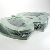 Artikel Nat steekschuim duo hart 37cm met zuignap 2 stuks