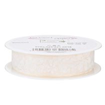Artikel Organza lint bloem cadeau lint crème 25mm 18m