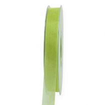 Organza lint in lichtgroen 15mm 50m