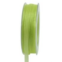 Organza lint met zelfkant 50m lichtgroen