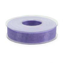 Artikel Organza lint cadeaulint paars lint zelfkant 25mm 50m
