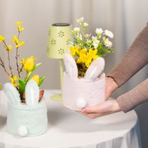 Artikel Paasdecoratie konijn opbergmand voor cadeaus en woonkamer 18 cm 2 stuks
