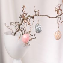 Artikel Paaseitjes als decoratie-ideeën. Charmante paasdecoratieaccessoires, 6 cm, 6 stuks.