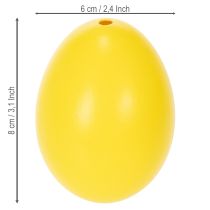 Artikel Paasei-decoratie, echte ganzeneieren voor een lenteachtige kamerdecoratie, 8 cm, 10 stuks