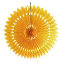 Bloemendecoratie hanger honingraat papier geel Ø40cm 4st