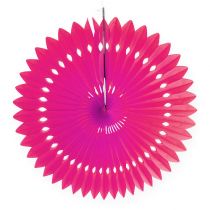Feestdecoratie honingraat papier bloem roze Ø40cm 4st