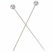 Artikel Speldjes met parelkop Ø6mm 65mm zilver