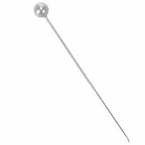 Artikel Speldjes met parelkop Ø6mm 65mm zilver