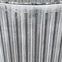 Artikel Bloempot, decoratieve pot met handvatten, metalen plantenpot Ø25,5 cm