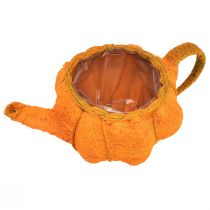 Artikel Plantenbak pompoen decoratie oranje geelgroen Ø19cm H12cm