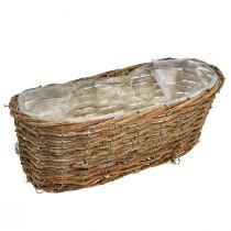 Artikel Plantenmand mand ovale wijnstok natuurlijke plantenschaal L30cm