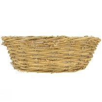 Artikel Ronde plantenbak, natuurlijke wijnrankdecoratie, Ø35cm H12cm
