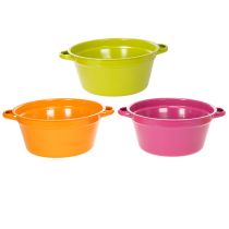 Artikel Bloempot van plaatstaal, lentedecoratie voor de woonkamer, 25 cm, 3 stuks