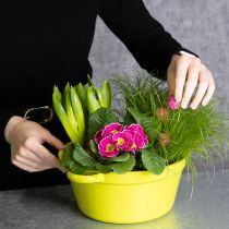 Artikel Bloempot van plaatstaal, lentedecoratie voor de woonkamer, 25 cm, 3 stuks