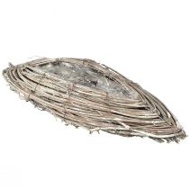 Artikel Plantenboten rotan wijnranken naturel wit 40x13cm 2st