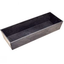 Artikel Veelzijdige grijze plastic plantenpot – rechthoekig, 37 cm – ideaal voor tuinieren binnen en buiten.