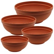 Artikel R-schaal kunststof terracotta Ø 13cm - 19cm, 10st