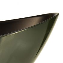 Artikel Stijlvolle bootkom in donkergroen - perfect voor beplanting - 39cm 2st