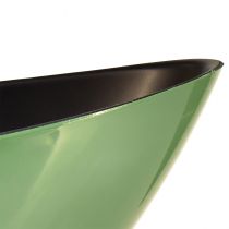 Artikel Moderne groene halvemaanschaal van kunststof 39 cm - veelzijdig ter decoratie - 2 stuks