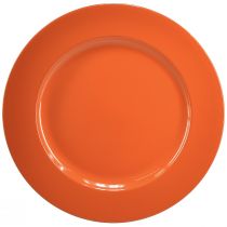 Artikel Oranje plastic borden – 28 cm – Ideaal voor feestjes en decoratie – 4 stuks