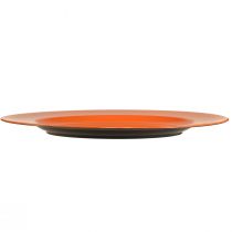 Artikel Oranje plastic borden – 28 cm – Ideaal voor feestjes en decoratie – 4 stuks