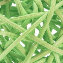 Artikel Rotan bollen groen lichtgroen crème assorti rotan Ø5cm 24 st